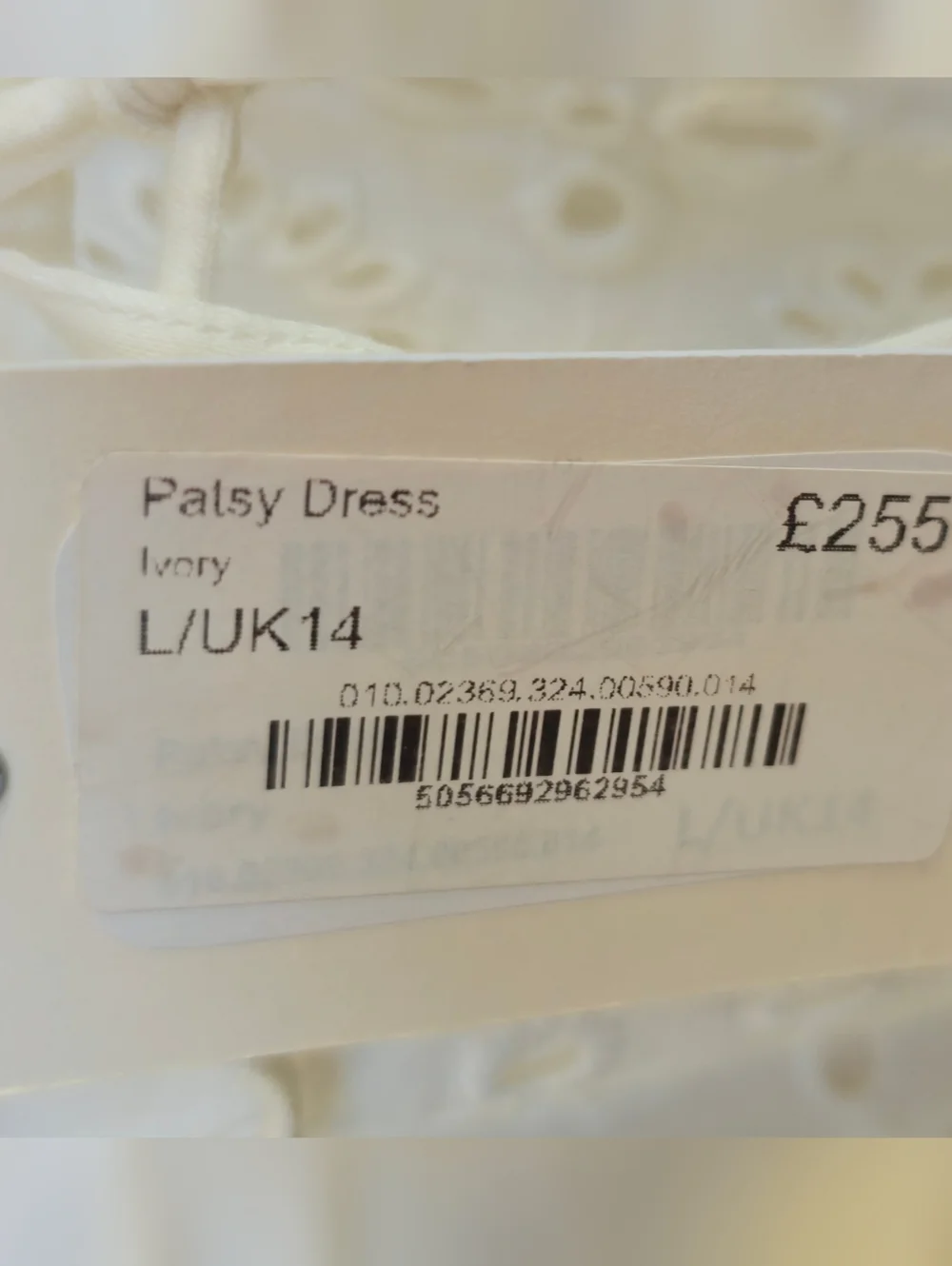 NWT Rixo Patsy Dress In Ivory eyelet Size US10 - Picture 12 of 17
